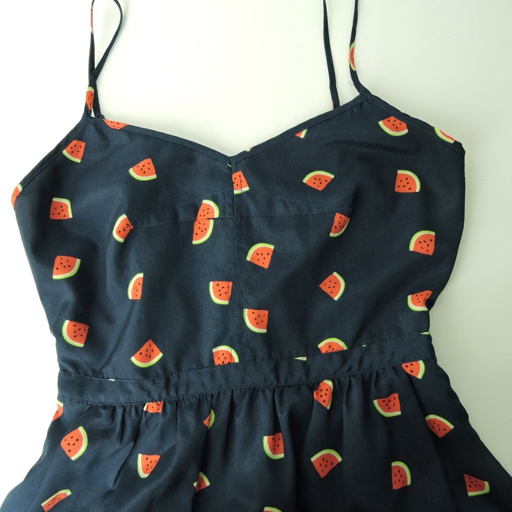 J Crew cute watermelon printed seaside cami dress - Picture 4 of 11